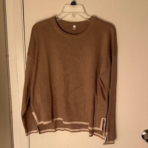 Women's Tan Sweater and Pants set